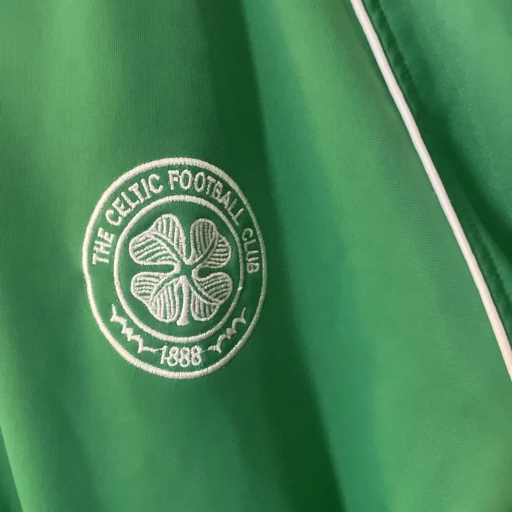 VTG Early 2000s Celtic Football Club Fleece Zip Up Jacket Bloke-Core Men's Large